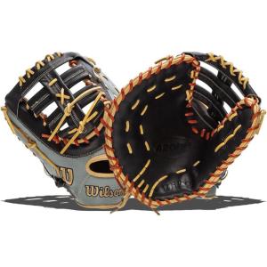 Wilson A2000 First Base Baseball Mitts – 12.25″ and 12.5″(Grey/Black)