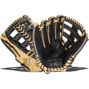 Wilson A2000 Outfield Baseball Gloves – 12.25″, 12.5″ and 12.75″(Black/Blonde)
