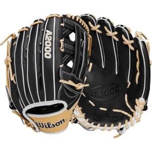 Wilson A2000 Outfield Baseball Gloves – 12.25″, 12.5″ and 12.75″(Black/Blonde/White)