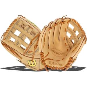 Wilson A2000 Outfield Baseball Gloves – 12.25″, 12.5″ and 12.75″(Blonde/Saddle Tan)