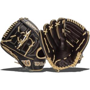 Wilson A2000 Pitcher’s Baseball Gloves – 11.75″, and 12″(Black/Blonde)