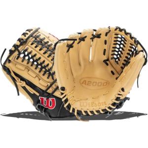 Wilson A2000 Pitcher’s Baseball Gloves – 11.75″, and 12″(Blonde/Black)