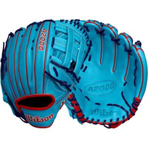 Wilson Fall 2024 A2000® Baseball Gloves(Sky Blue/Red)