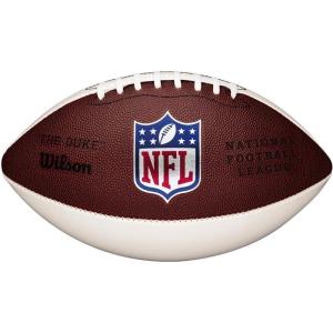 Wilson NFL Mini Autograph Football – Mini, Brown/White(Mini)