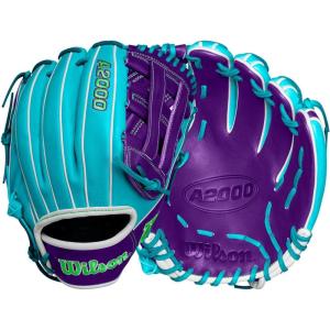 Wilson Winter 2024 A2000® Baseball Gloves(Teal/Purple/Green)
