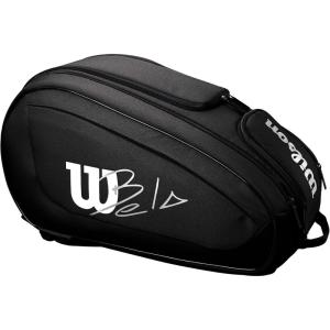 WILSON Bela DNA Super Tour Padel Bag – Holds up to 6 Paddles, Black