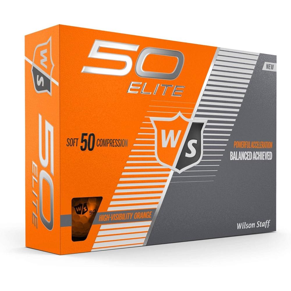 imageWILSON Staff Fifty Elite Golf Ball Orange