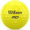 WILSON Fifty Elite Golf Balls – 12 Pack, Yellow