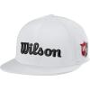 Wilson Staff Golf Hat (Flat Brim/Curved Brim/Visor)(White/Black)