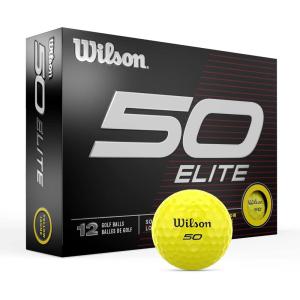 WILSON Fifty Elite Golf Balls – 12 Pack, Yellow
