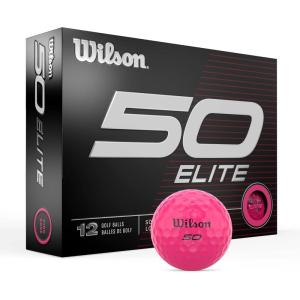 WILSON Fifty Elite Golf Balls – 12 Pack(Pink)