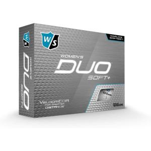 Wilson Staff Golf Balls, Duo Soft, 12 Balls, White, Two-Piece Premium Golf Ball,