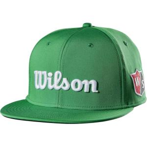 Wilson Staff Golf Hat (Flat Brim/Curved Brim/Visor)(Green/White)