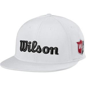 Wilson Staff Golf Hat (Flat Brim/Curved Brim/Visor)(White/Black)