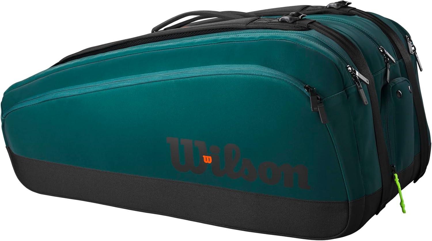 imageWILSON Blade V9 Super Tour Tennis Racket Bags GreenBlackGreenBlack