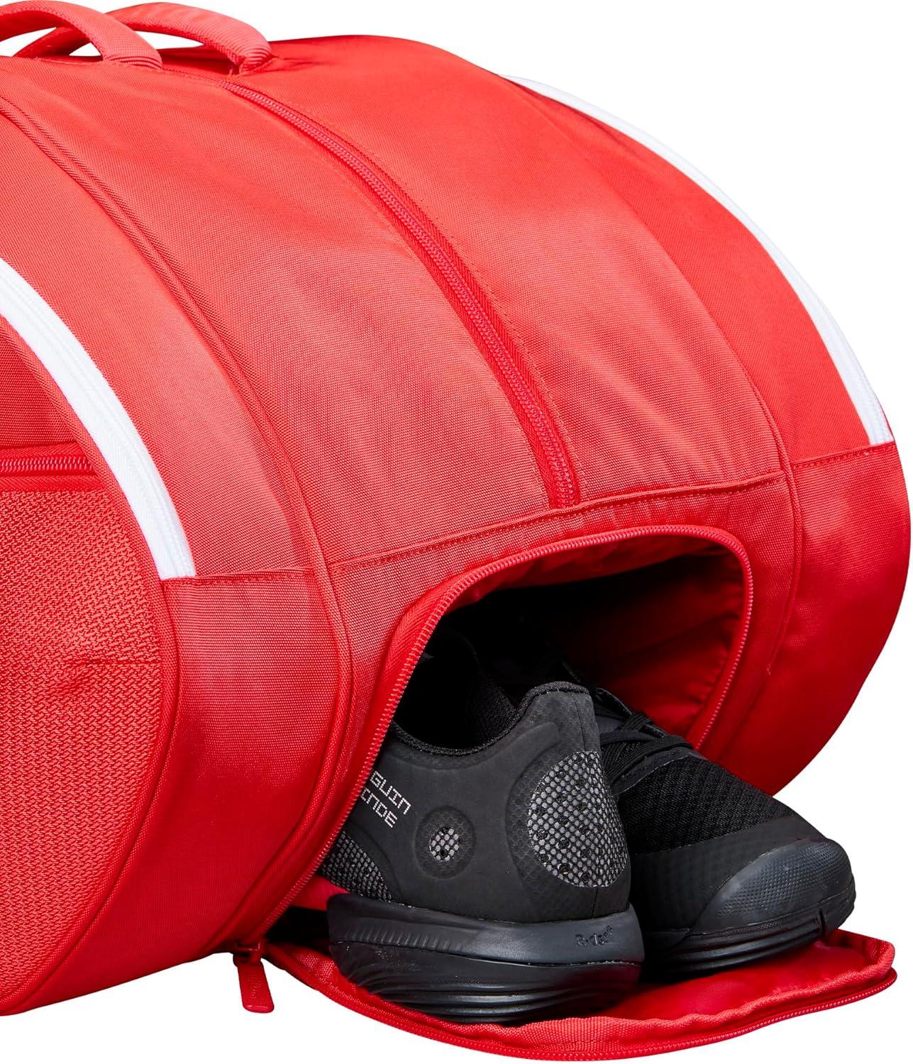 imageWILSON Tour Red Padel Bag RedWhite Holds up to 6 Padel Rackets