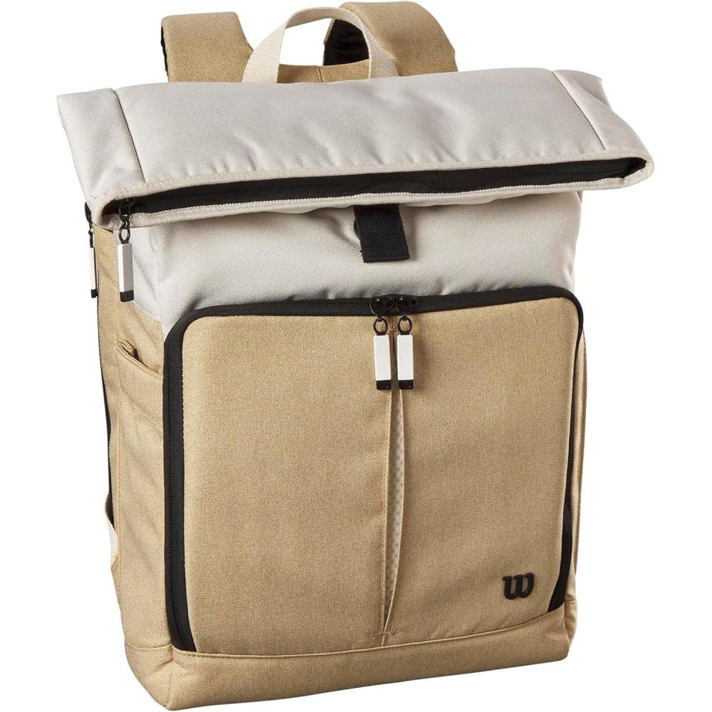 imageWILSON Lifestyle Foldover Tennis Backpack Khaki Holds up to 2 Rackets