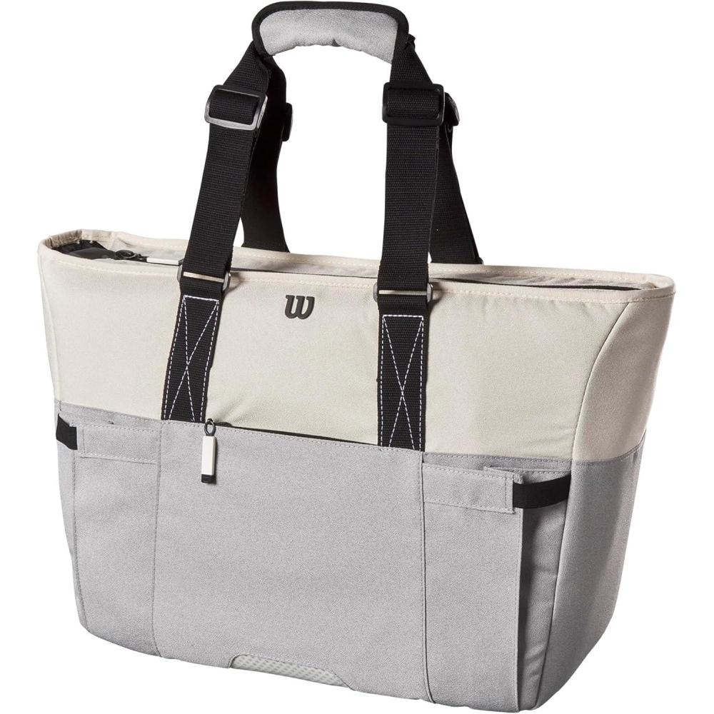 imageWILSON Lifestyle Tote Tennis Racket Bag GreyBlue Holds up to 2 Rackets