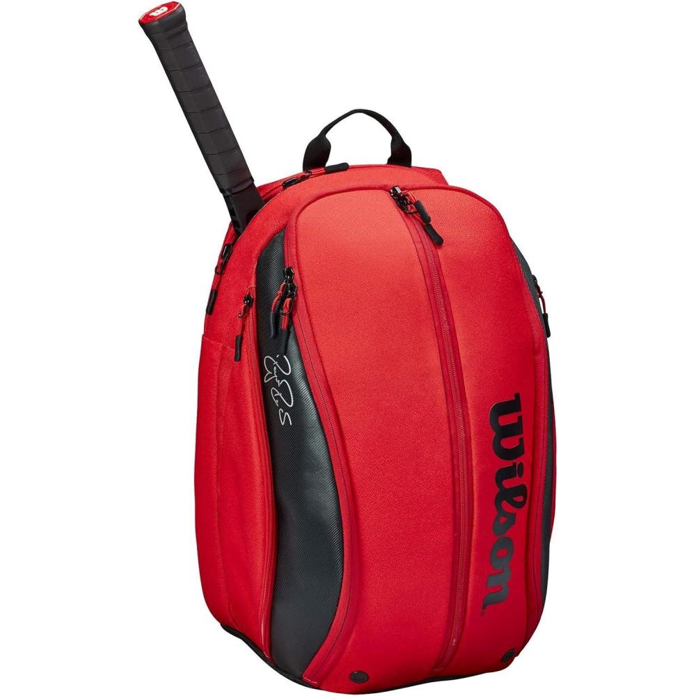 imageWILSON RF DNA Tennis Racket Bag  Red and BlackRed