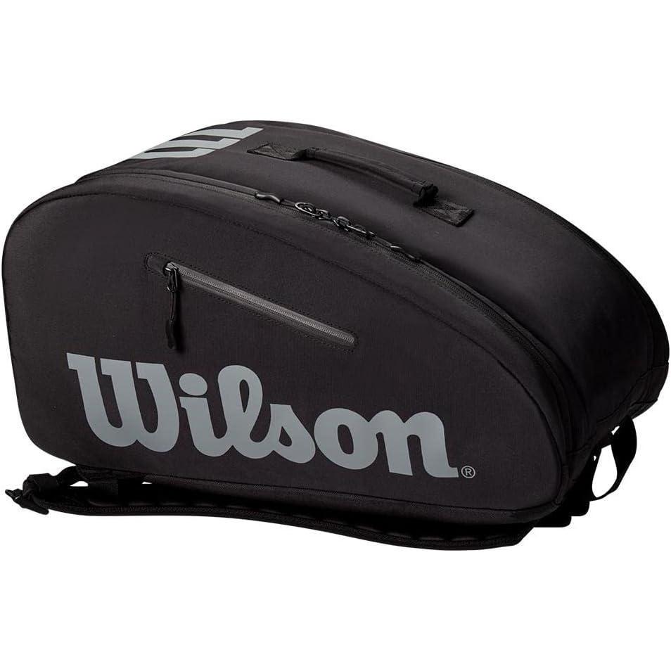 imageWILSON Super Tour Paddlepak  Black Holds up to 3 Paddles