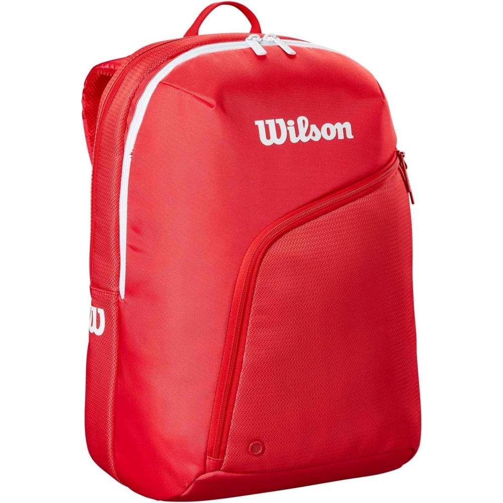 imageWILSON Tour Padel Backpack Holds 1 Padel Racket RedWhite