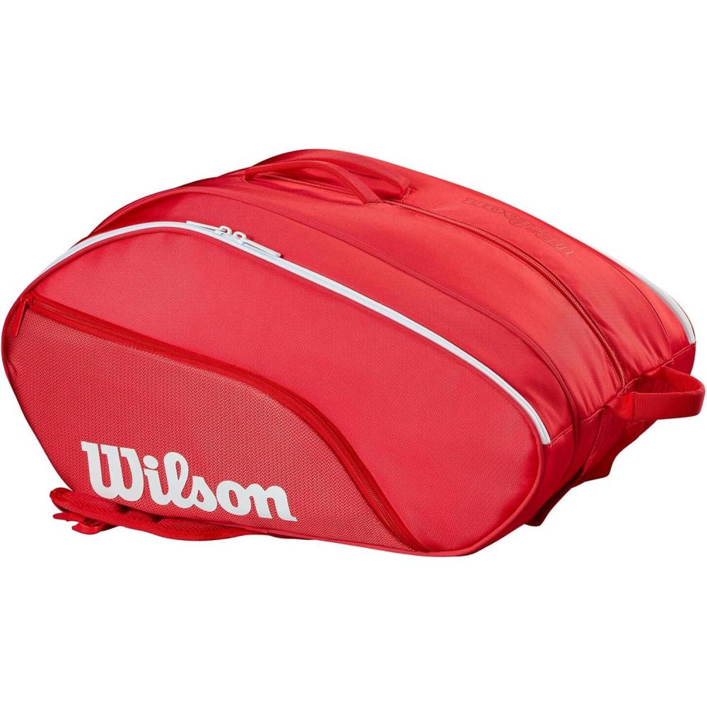 imageWILSON Tour Red Padel Bag  RedWhite Holds up to 6 Padel Rackets