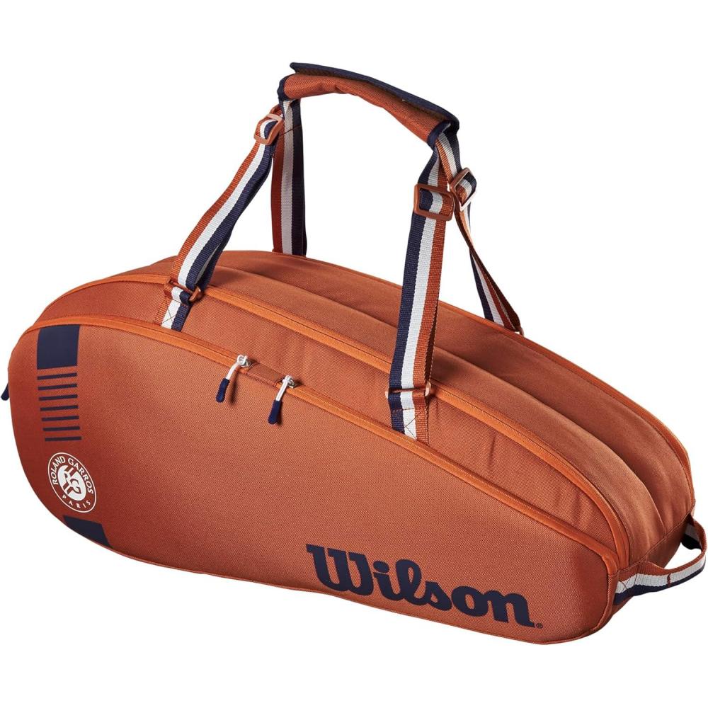imageWilson Roland Garros Team Tennis Racket Bag ClayNavy Holds up to 6 Rackets