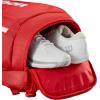 WILSON 2025 Super Tour Red Tennis Racket Bags – Red/White(Backpack – Holds up to 2 Rackets)