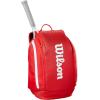 WILSON 2025 Super Tour Red Tennis Racket Bags – Red/White(Backpack – Holds up to 2 Rackets)