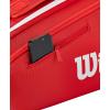 WILSON 2025 Super Tour Red Tennis Racket Bags – Red/White(Racket Bag – Holds up to 9 Rackets)