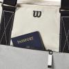 WILSON Lifestyle Tote Tennis Racket Bag – Grey/Blue, Holds up to 2 Rackets