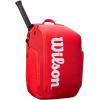 WILSON Super Tour Tennis Backpack – Red/White, Holds up to 2 Rackets
