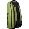 Wilson Blade V8 Super Tour Tennis Racket Bag – Green/Black, Holds up to 9 Rackets