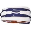 Wilson Roland Garros Super Tour Tennis Racket Bag – Navy/White, Holds up to 9 Rackets