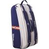 Wilson Roland Garros Super Tour Tennis Racket Bag – Navy/White, Holds up to 9 Rackets