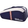 Wilson Roland Garros Super Tour Tennis Racket Bag – Navy/White, Holds up to 9 Rackets