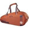 Wilson Roland Garros Team Tennis Racket Bag – Clay/Navy, Holds up to 6 Rackets