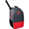 Wilson Team Tennis Backpack, Holds up to 2 rackets(Red/Gray)