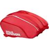 WILSON Tour Red Padel Bag – Red/White, Holds up to 6 Padel Rackets