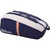 Wilson Roland Garros Super Tour Tennis Racket Bag – Navy/White, Holds up to 9 Rackets
