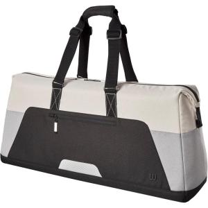 WILSON Lifestyle Tennis Racket Bag – Grey/Blue, Holds up to 4 Rackets