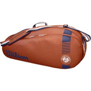 Wilson Roland Garros Team Tennis Racket Bag – Clay/Navy, Holds up to 3 Rackets