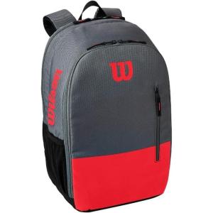 Wilson Team Tennis Backpack, Holds up to 2 rackets(Red/Gray)