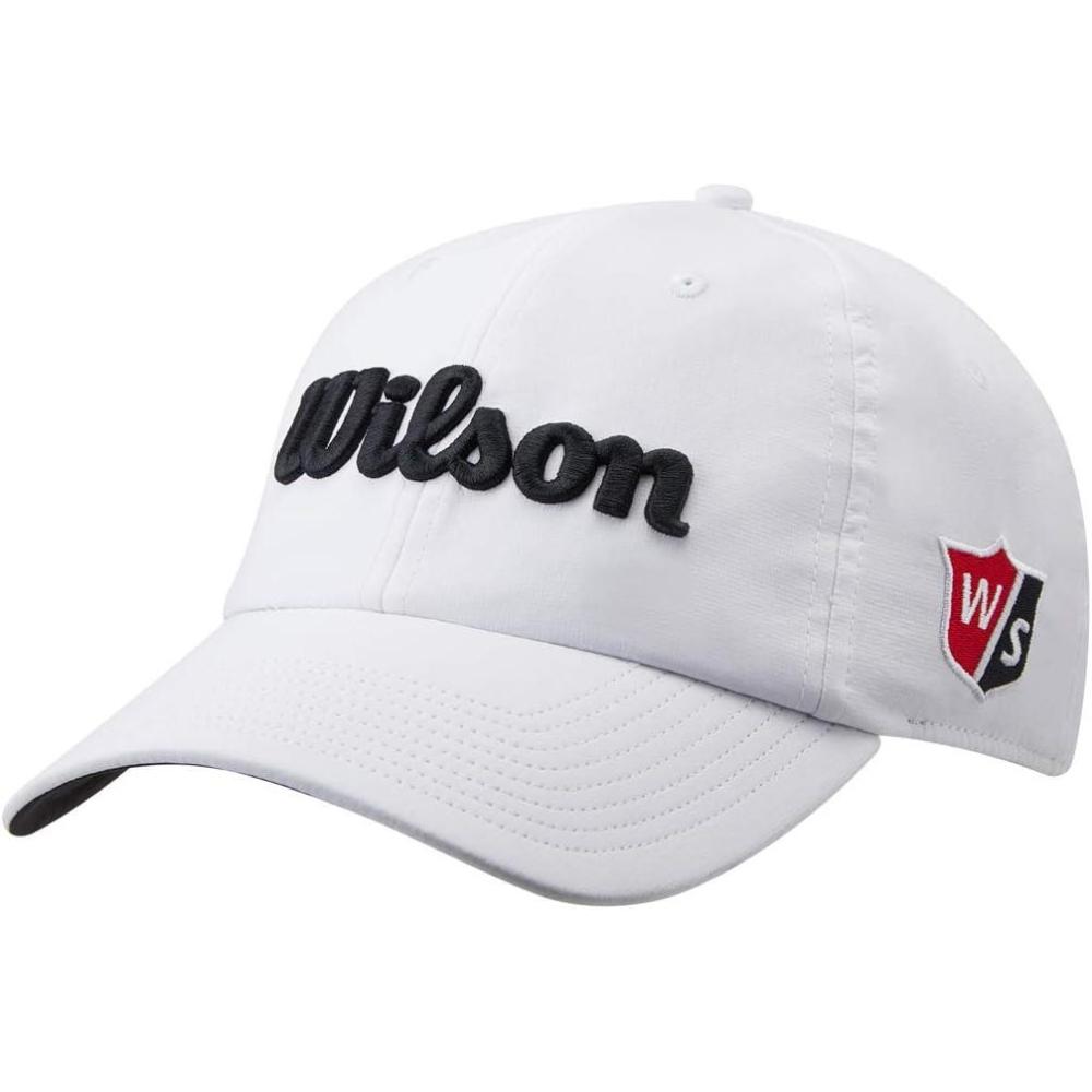 imageWILSON Pro Tour Golf Hat Men Women and Junior SizesWhiteBlack