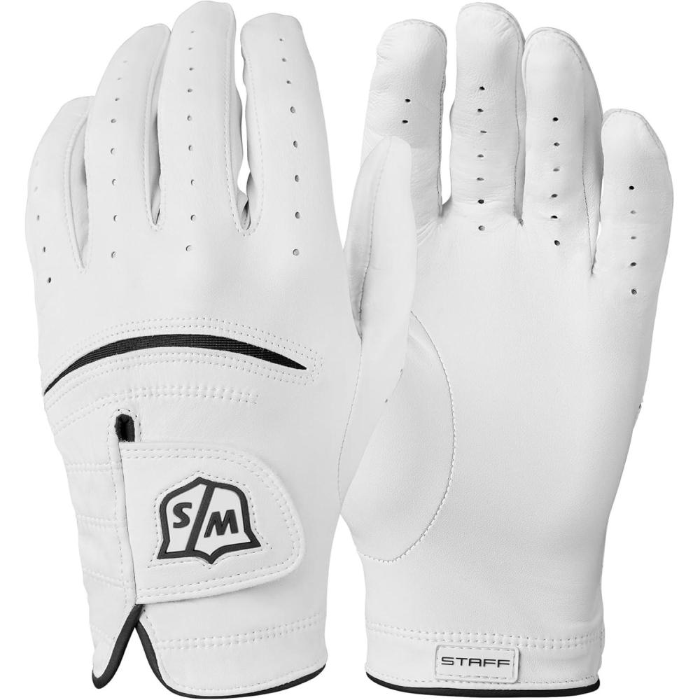 imageWILSON Sporting Goods Staff Staff Model Golf Glove  Mens Left Hand Extra LargeWhiteWGJA00648XL