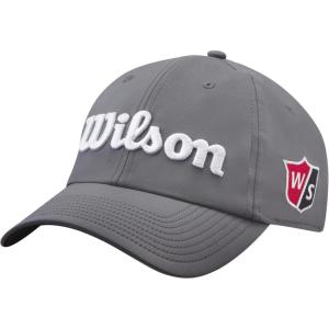 WILSON Pro Tour Golf Hat – Men, Women, and Junior Sizes(Grey/White)