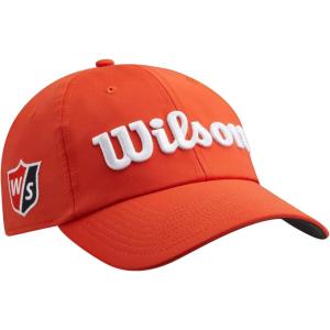 WILSON Pro Tour Golf Hat – Men, Women, and Junior Sizes(Orange/White)