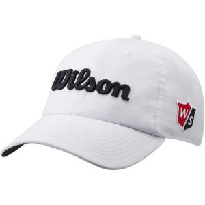WILSON Pro Tour Golf Hat – Men, Women, and Junior Sizes(White/Black)