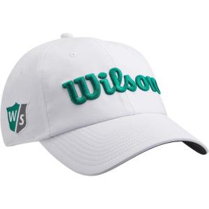 WILSON Pro Tour Golf Hat – Men, Women, and Junior Sizes(White/Green)