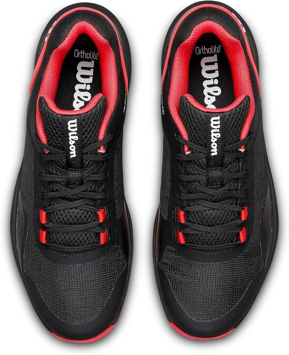 imageWilson Mens Hurakn Pro V2 Padel ShoeBlackInfraredClear White